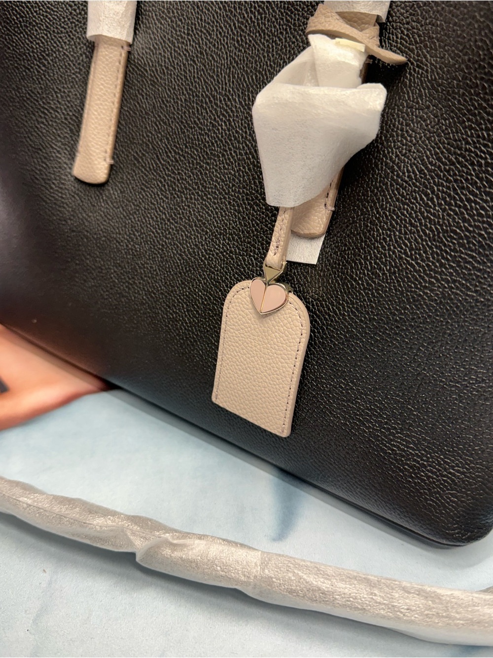 (new+tag) Kate Spade Margaux Large Satchel
Black Multi Leather Two-Tone - Picture 5 of 15